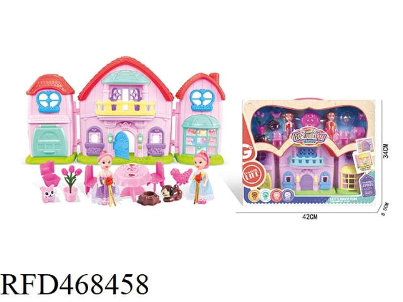 BARBIE CARTOON VILLA SET