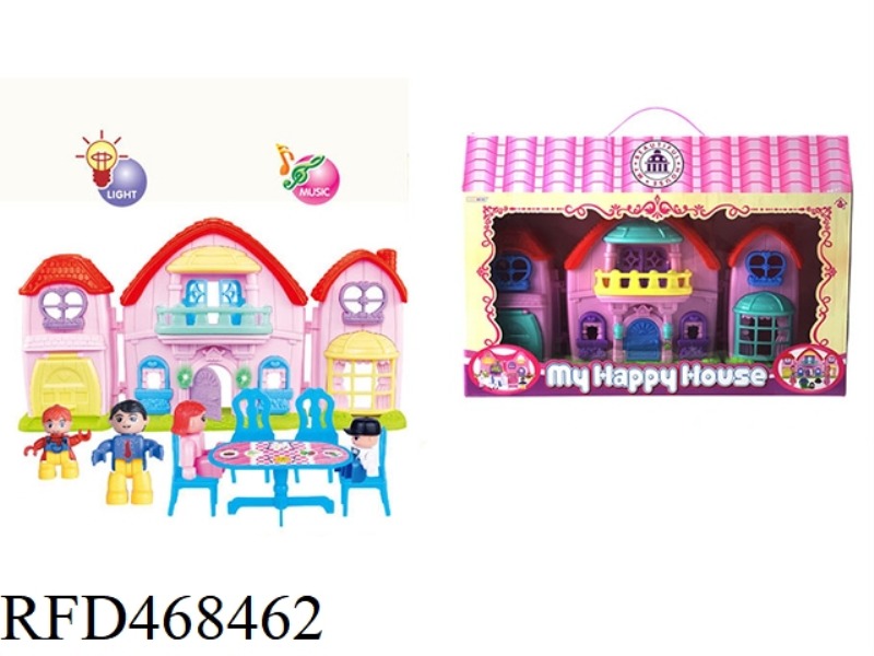 FAMILY OF FOUR BUILDING BLOCK VILLA SET