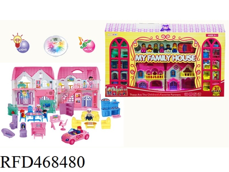 BUILDING BLOCK VILLA SET FOR A FAMILY OF SIX WITH STAIRS
