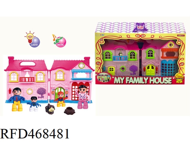 FAMILY OF FOUR BUILDING BLOCK VILLA SET