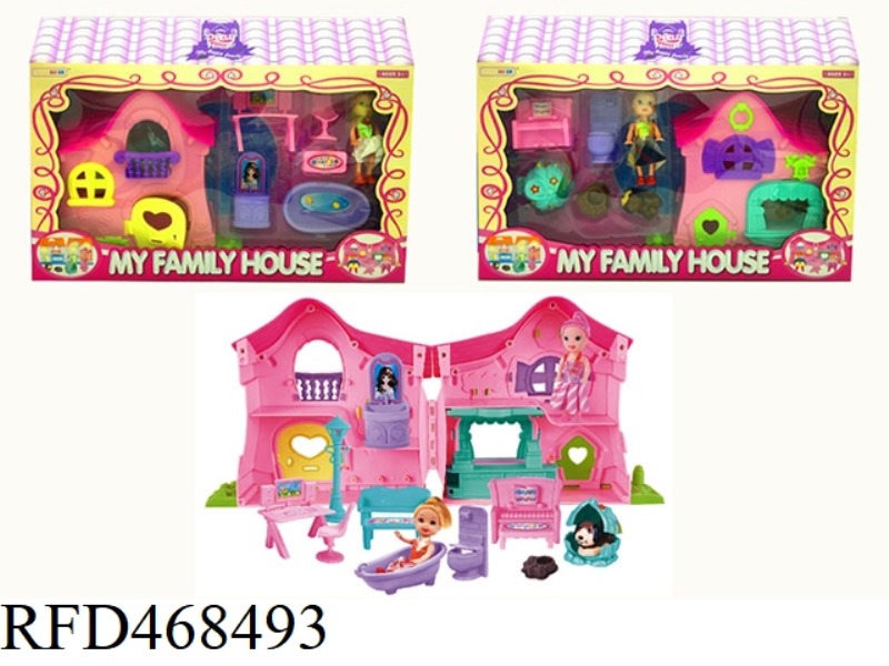 TWO BARBIE VILLA SETS