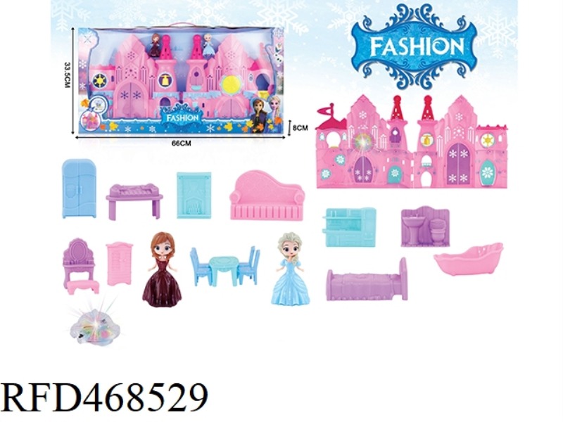 FROZEN PRINCESS CASTLE SET WITH FURNITURE SET
