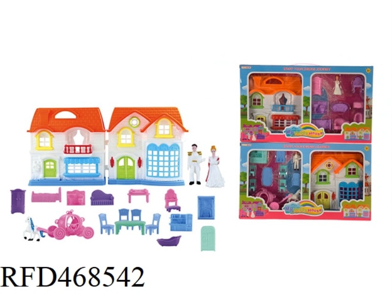 TWO PRINCE AND PRINCESS VILLA SETS