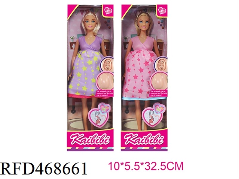 11.5 INCH SOLID KEBBY PREGNANT WOMAN