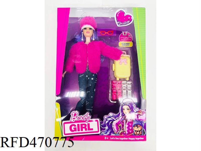 11.5-INCH 12 JOINT SOLID RAINBOW COAT STAR BARBIE