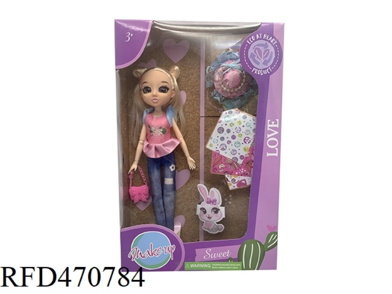 10 INCH 12 JOINT SOLID BODY 4D REAL EYE ENVIRONMENTAL PROTECTION BRIANNA DOLL