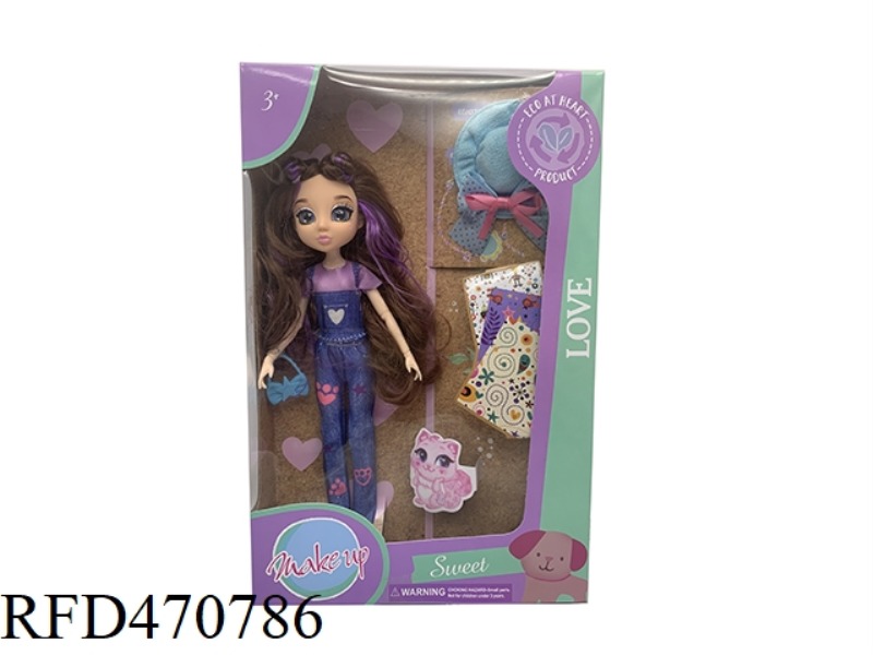 10 INCH 12 JOINT SOLID BODY 4D REAL EYE ENVIRONMENTAL PROTECTION IVY DOLL