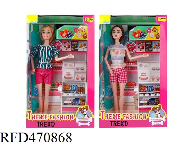 11.5-INCH SOLID FASHION BARBIE MATCHING, SUPERMARKET NUTRITION CABINET