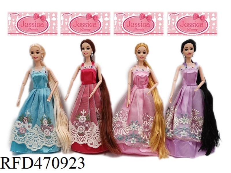11.5-INCH SOLID 9-JOINT FASHION SHORT SKIRT PRINCESS BARBIE 4 RANDOM MIX