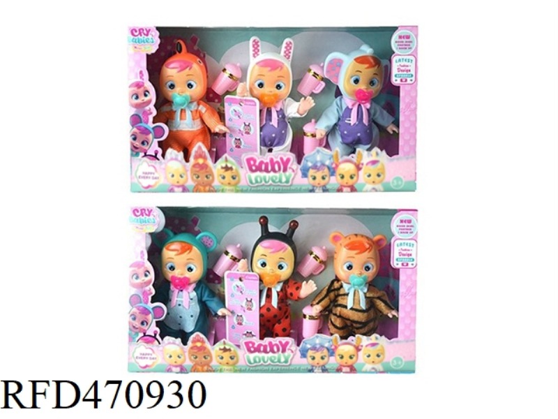 6-INCH ENAMEL UNICORN CRYING DOLL