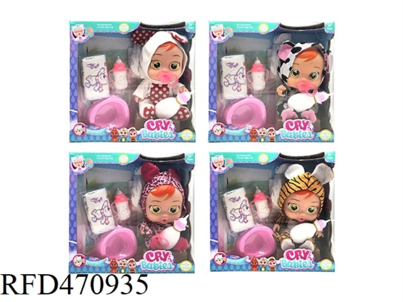 14 INCH ENAMEL CRYING DOLL