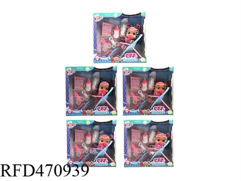 9-INCH ENAMEL CRYING DOLL
