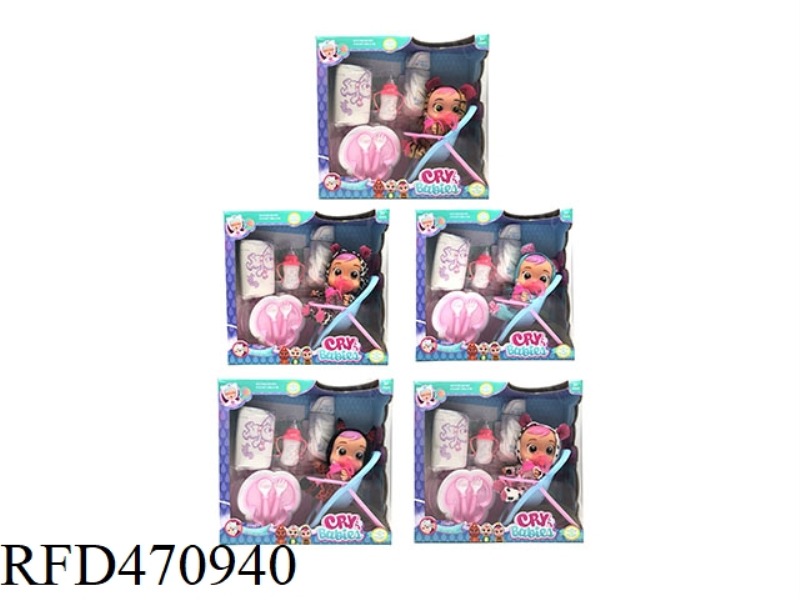 9-INCH ENAMEL CRYING DOLL