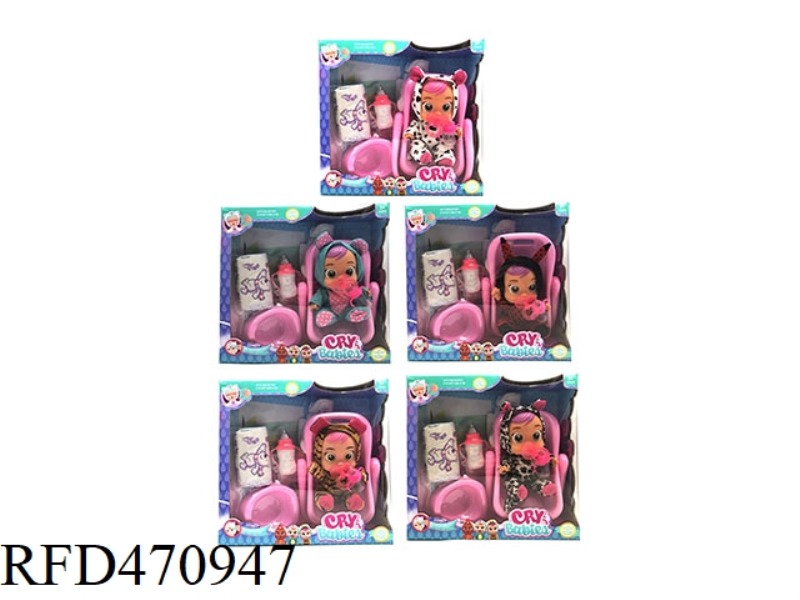 9-INCH ENAMEL CRYING DOLL