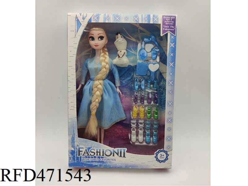 11 INCH SOLID SNOW BARBIE + BLISTER ACCESSORIES + XUEBAO