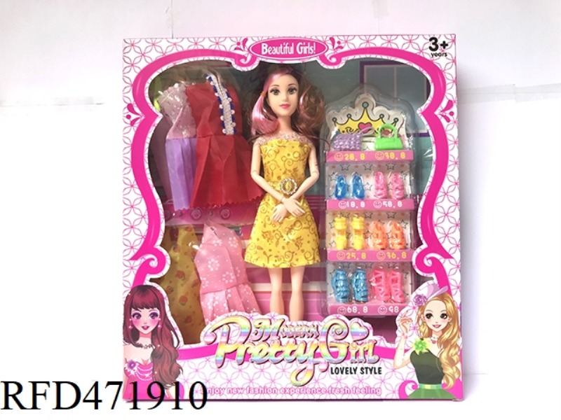 11 INCH 9 JOINT BIG FOOT BARBIE DOLL