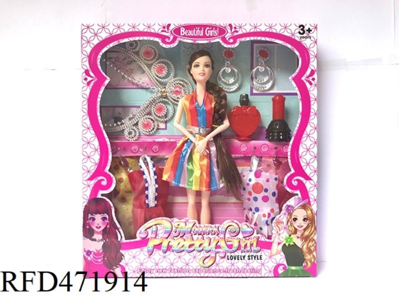 11 INCH 9 JOINT BIG FOOT BARBIE DOLL