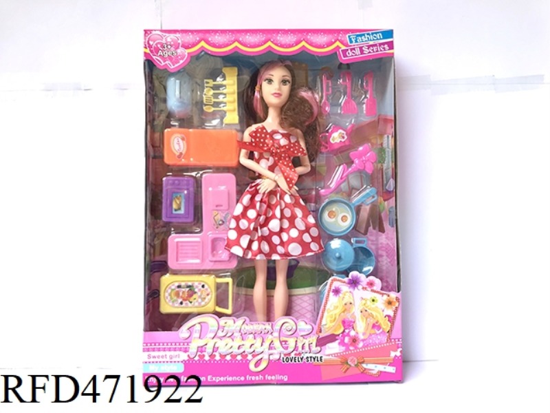 11 INCH 9 JOINT BIG FOOT BARBIE DOLL