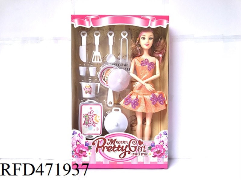 11 INCH 9 JOINT BIG FOOT BARBIE DOLL