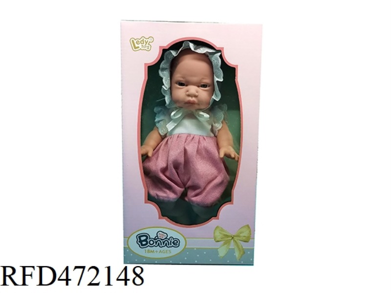 12 INCH FULL VINYL BABY TWO PIECE PULLOVER DOLL