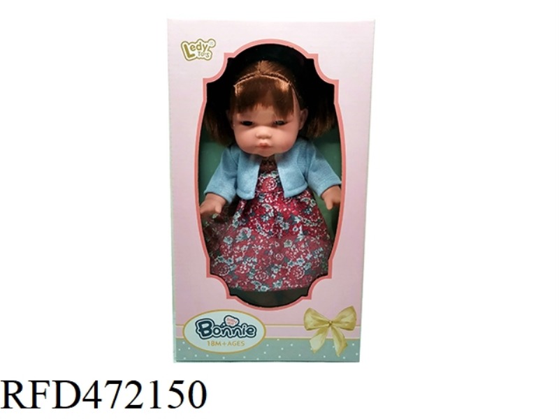 12 INCH FULL VINYL FASHION PULLOVER LONG HAIR FEMALE DOLL