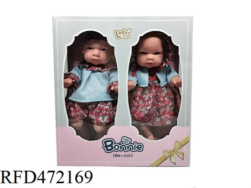 12 INCH FULL VINYL FASHION PULLOVER DOLL TWO PACKS