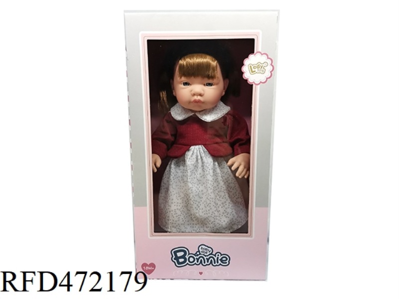16 INCH FULL VINYL WOOL SUIT FEMALE DOLL