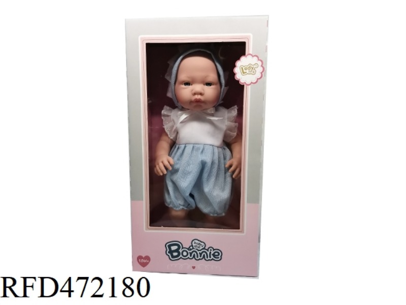 16 INCH FULL VINYL BABY 2 PIECE SET DOLL