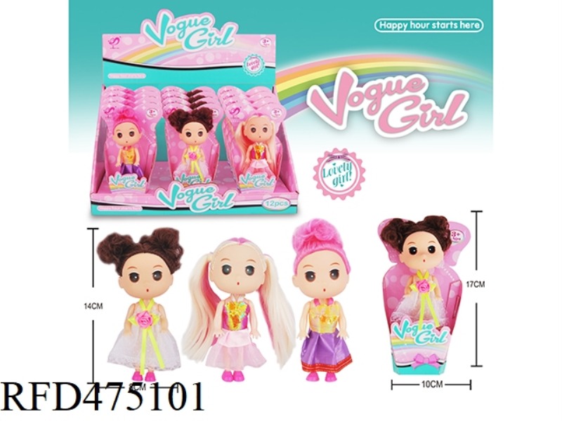 3.5 INCH SMALL CONFUSED DOLL 12PCS