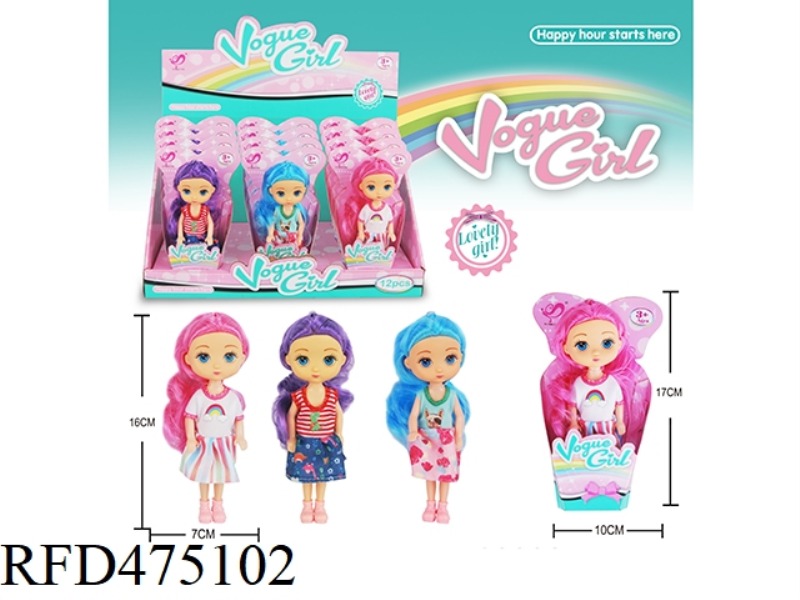 5 INCH SMALL KELLY DOLL 12PCS
