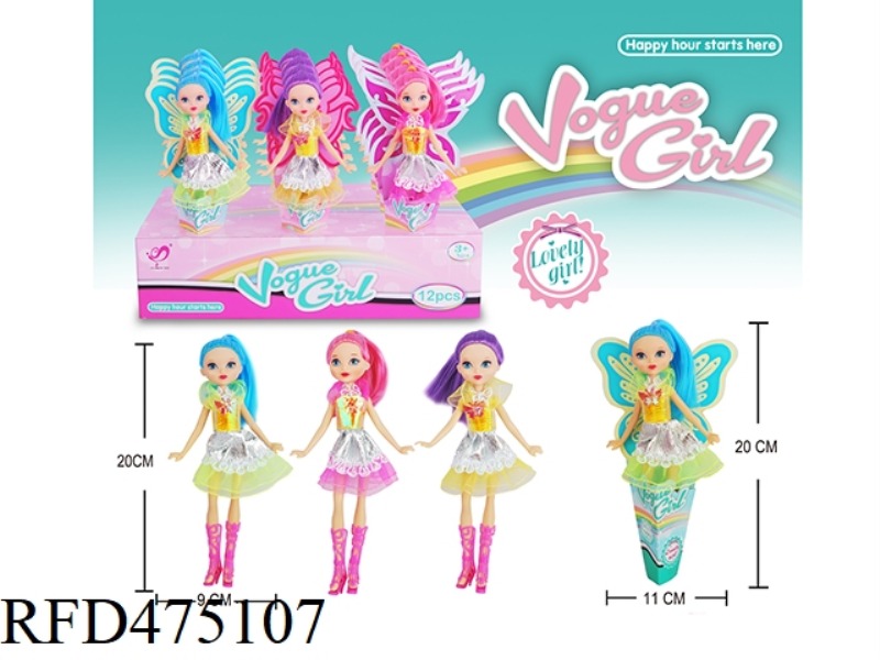 ICE CREAM DISPLAY BOX 8 INCH FASHION DOLL 12PCS