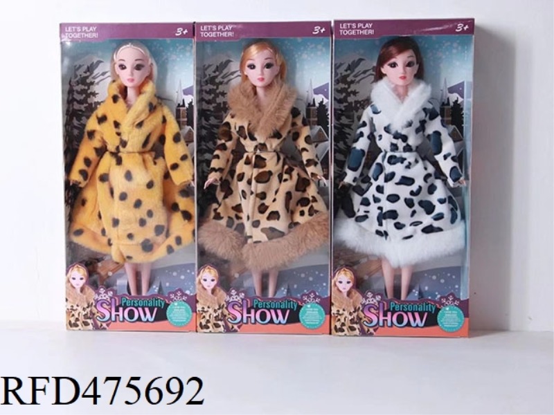 11.5 INCH LIVE HAND SOLID BODY BIG PADDED JACKET BARBIE 3 MIXED