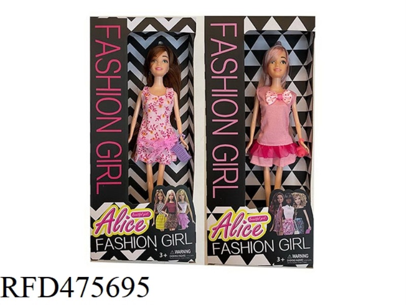 11.5 INCH LIVE HAND SOLID BODY BARBIE WITH SMALL ACCESSORIES 2 MIXED