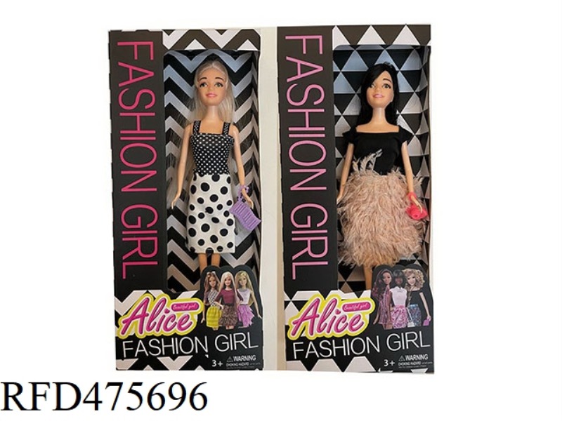11.5 INCH LIVE HAND SOLID BODY BARBIE WITH SMALL ACCESSORIES 2 MIXED
