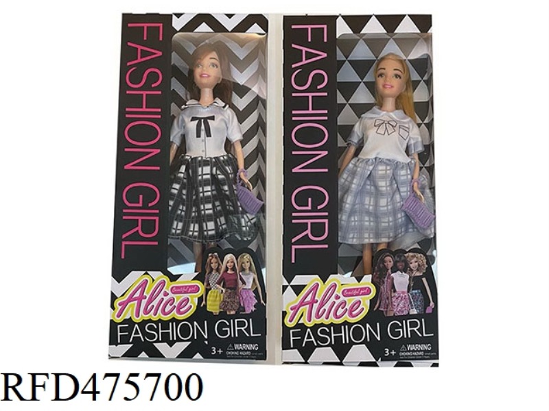 11.5 INCH LIVE HAND SOLID BODY BARBIE WITH SMALL ACCESSORIES 2 MIXED