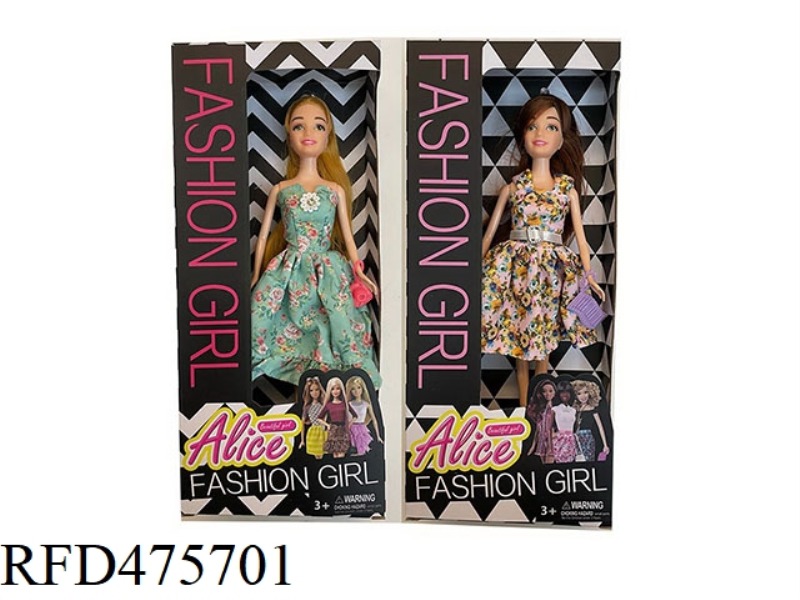 11.5 INCH LIVE HAND SOLID BODY BARBIE WITH SMALL ACCESSORIES 2 MIXED