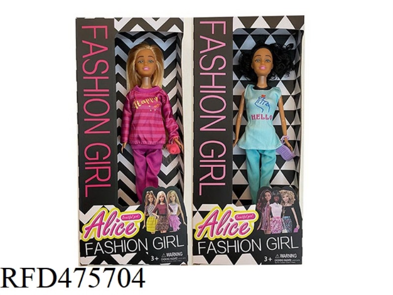 11.5 INCH LIVE HAND SOLID BODY BARBIE WITH SMALL ACCESSORIES 2 MIXED
