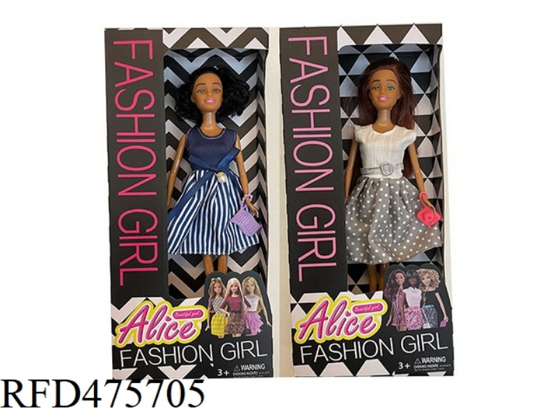 11.5 INCH LIVE HAND SOLID BODY BARBIE WITH SMALL ACCESSORIES 2 MIXED
