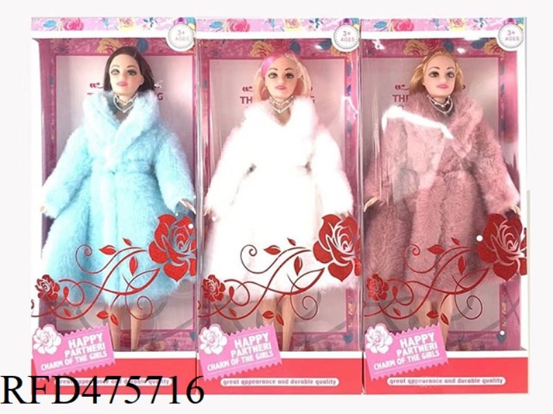11.5 INCH LIVE HAND LARGE PADDED JACKET BARBIE 3 MIXED