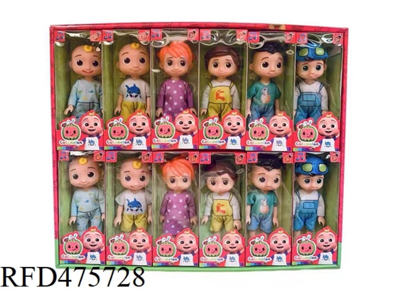 COCOMELON FAMILY AND FRIENDS 6 INCH SOLID BODY 6 MODELS 12PC MIXED DISPLAY BOX