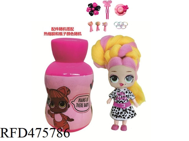 THE 3RD GENERATION GOURD BOTTLE 5 INCH SOLID BODY OMG.LOL MARSHMALLOW HAIR DOLL WITH FRAGRANCE SURPR