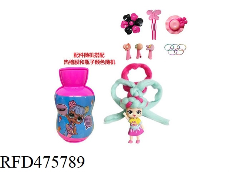 THE 3RD GENERATION GOURD BOTTLE 5 INCH SOLID BODY OMG.LOL MARSHMALLOW HAIR DOLL WITH FRAGRANCE SURPR