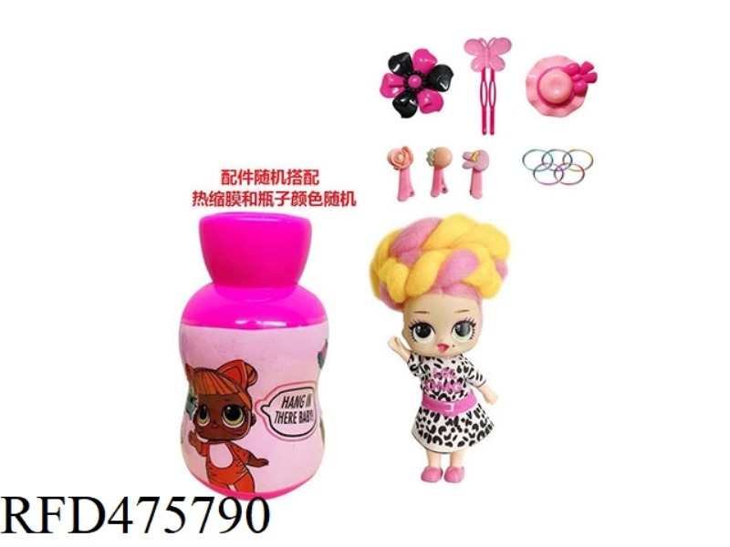 THE 3RD GENERATION GOURD BOTTLE 5 INCH SOLID BODY OMG.LOL MARSHMALLOW HAIR DOLL WITH FRAGRANCE SURPR