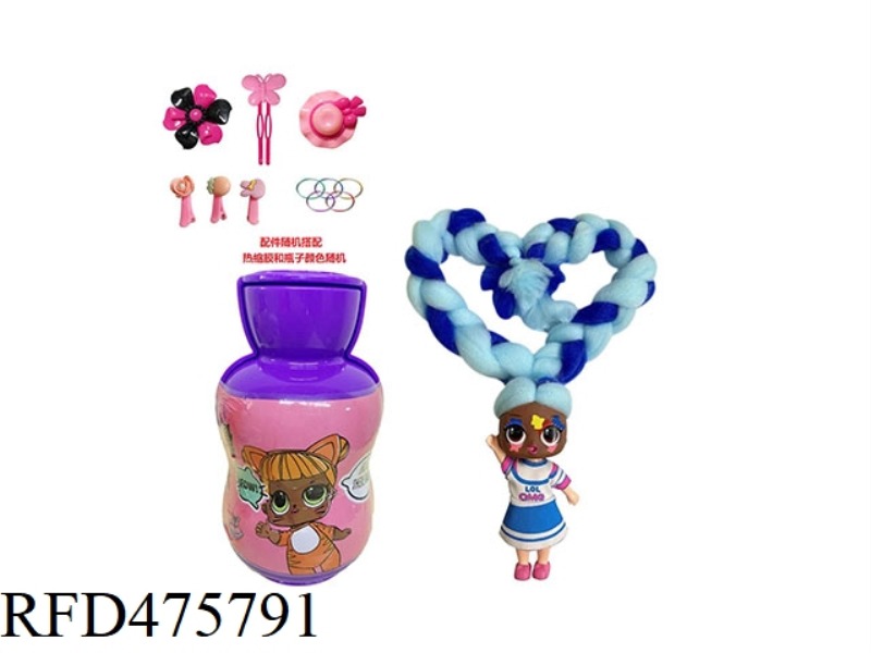 THE 3RD GENERATION GOURD BOTTLE 5 INCH SOLID BODY OMG.LOL MARSHMALLOW HAIR DOLL WITH FRAGRANCE SURPR