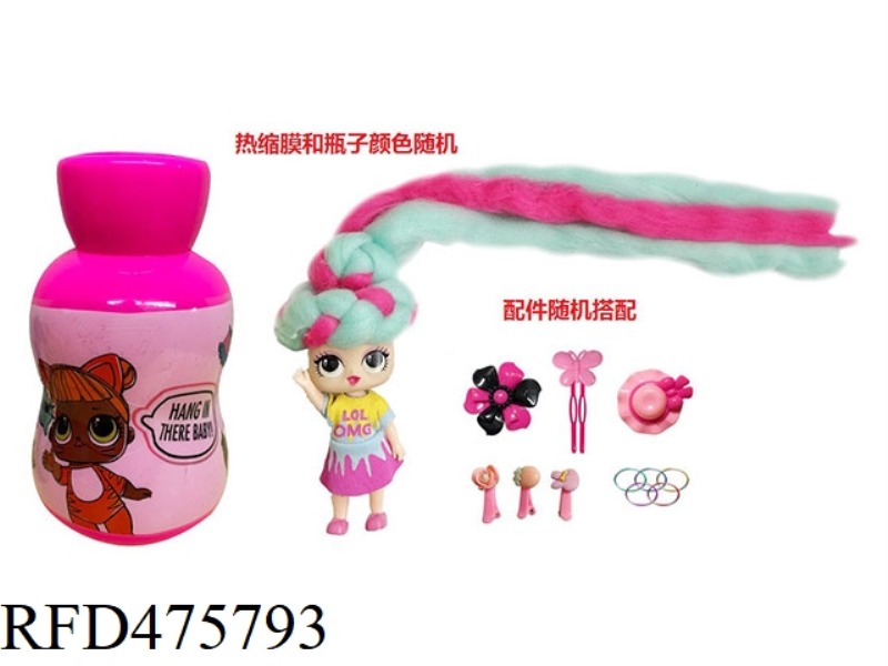 THE 3RD GENERATION GOURD BOTTLE 5 INCH SOLID BODY OMG.LOL MARSHMALLOW HAIR DOLL WITH FRAGRANCE SURPR