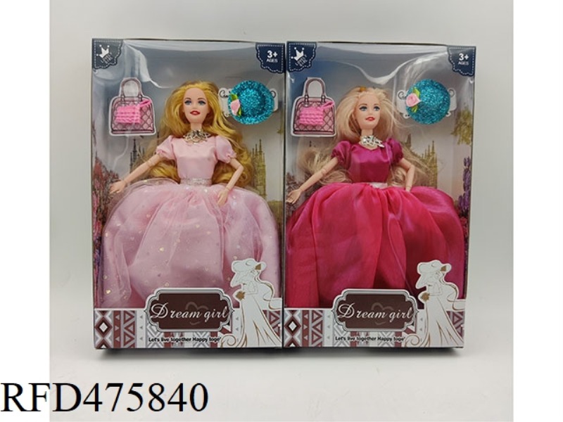 11 INCH SOLID BODY 9 JOINTS DRESS + BAG + HAT 2 MIXED