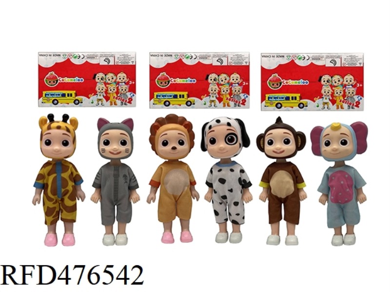 THE 5TH GENERATION 6 INCH SOLID BODY COCOMELON DOLL DOUBLE 6 MIXED