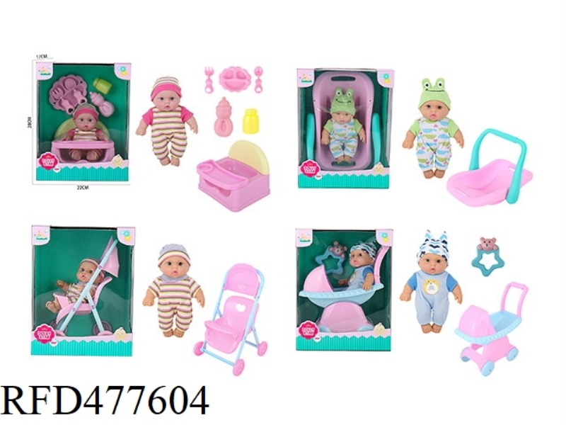 8 INCH NO IC VINYL, HAND BLOWING BODY, FOOT CRADLE BOY FOUR MODELS