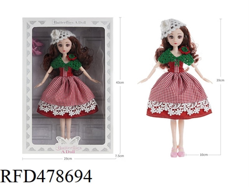 14 INCH 22 JOINT BUTTERFLY DOLL-PASTORAL SKIRT