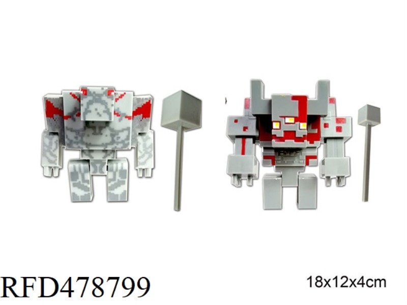 6 INCH MINECRAFT DUNGEON (REDSTONE PUPPET/REDSTONE BEHEMOTH) BAG 2 STYLES